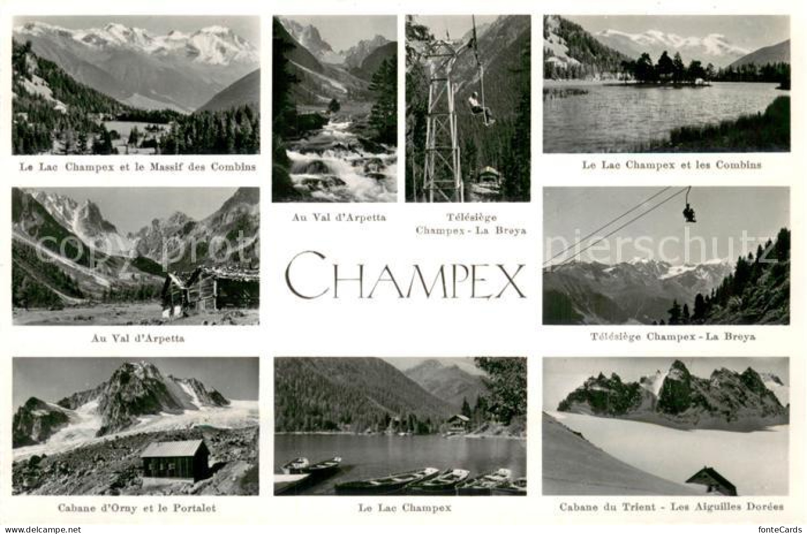 13733084 Champex Lac VC Massif Des Combins Val D’Arpetta Le Lac Champex Telesieg - Andere & Zonder Classificatie