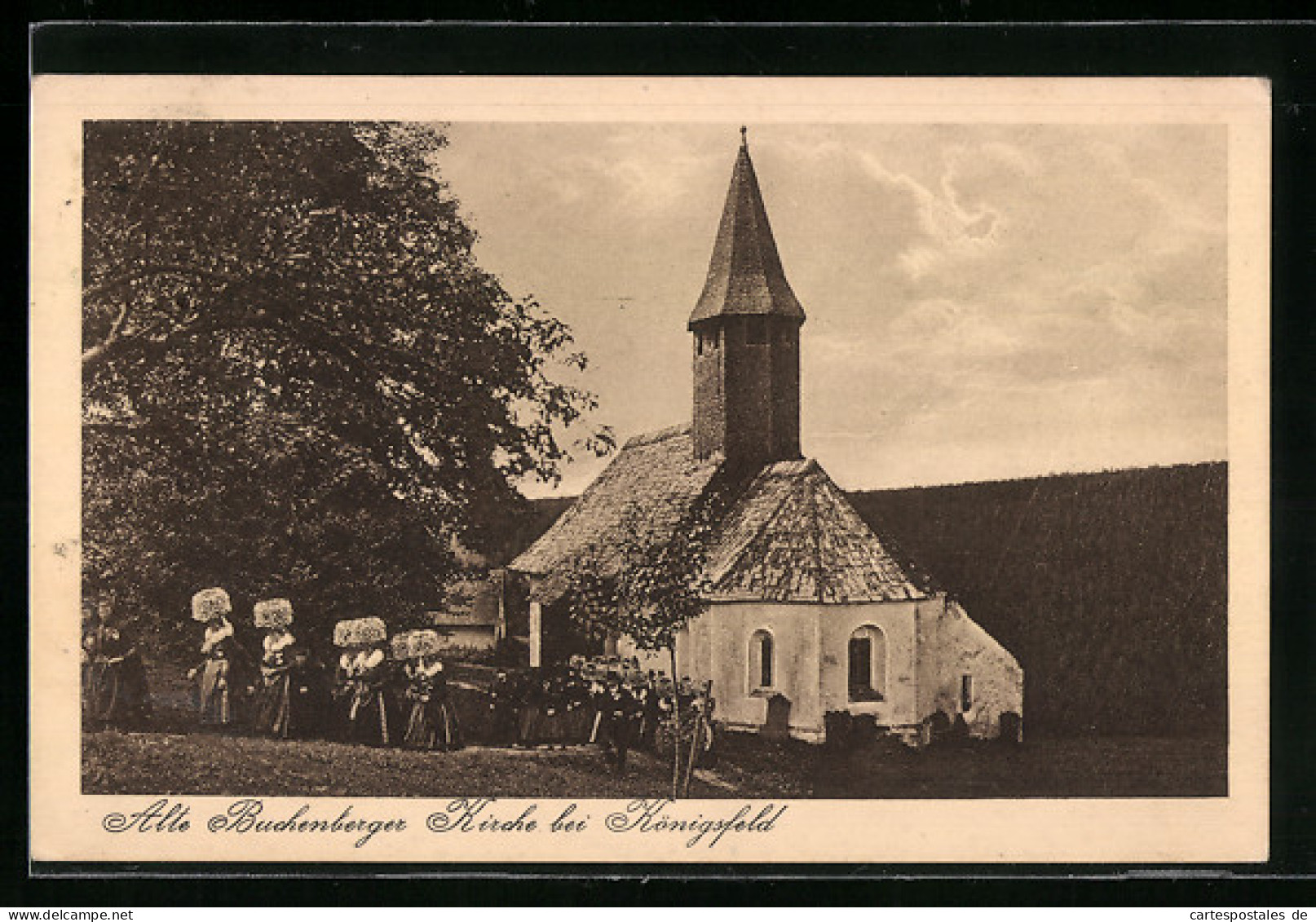 AK Königsfeld, Blick Auf Die Alte Buchenberger Kirche  - Buchen