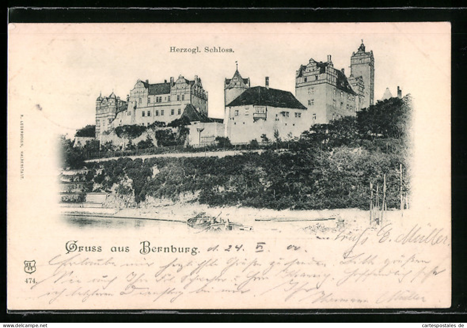 AK Bernburg, Am Herzogl. Schloss  - Bernburg (Saale)