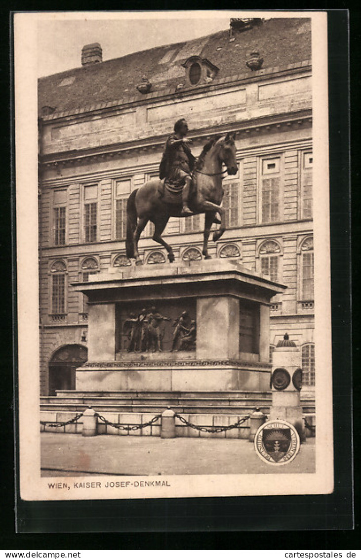 AK Deutscher Schulverein Nr. 206: Wien, Kaiser Josef-Denkmal  - Weltkrieg 1914-18