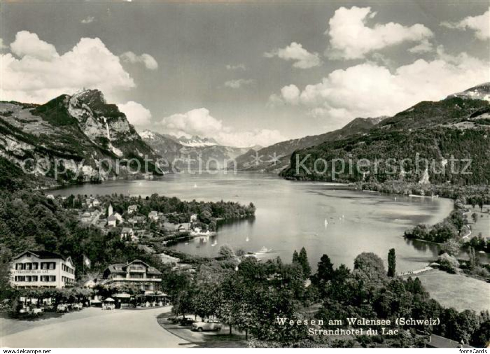 13732073 Weesen Walensee Strandhotel Du Lac Weesen Walensee - Andere & Zonder Classificatie