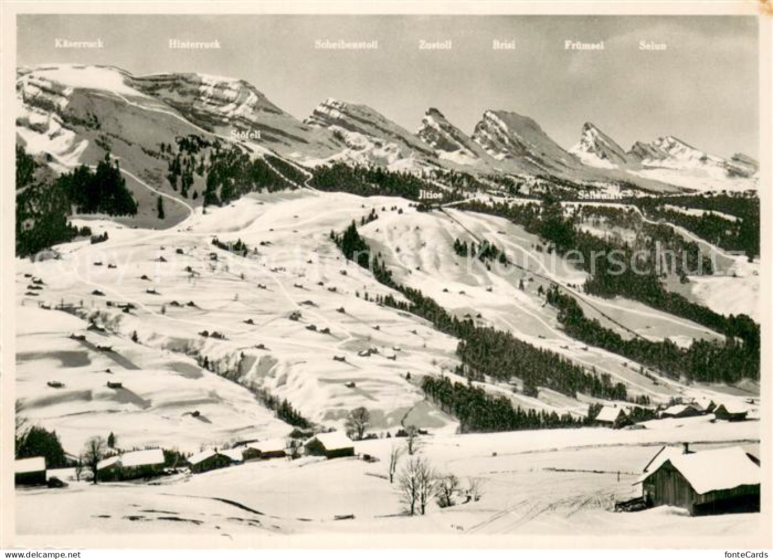 13732070 Churfirsten Bergkette SG Mit Iltios Abfahrten  - Andere & Zonder Classificatie