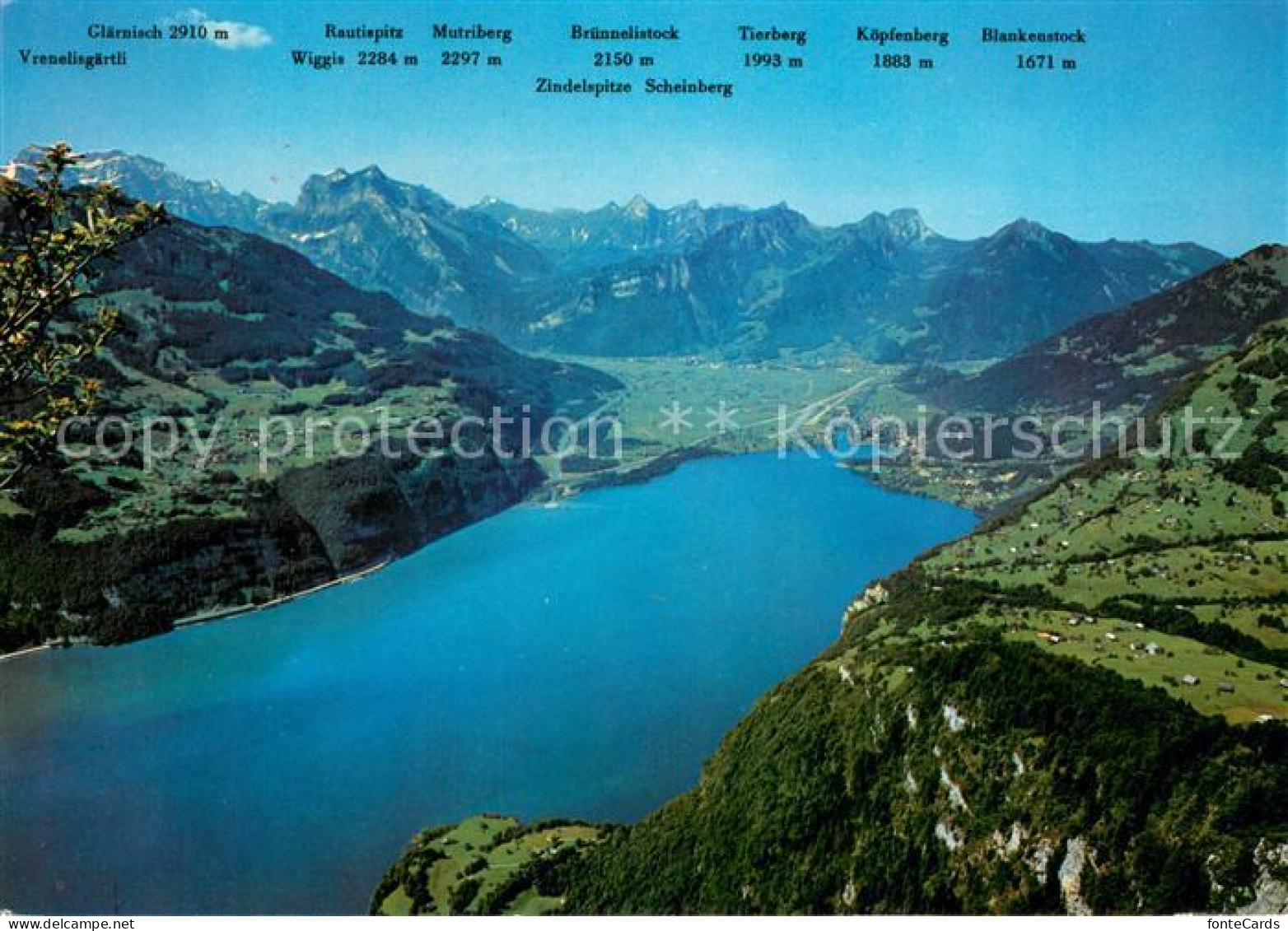 13732053 Amden SG Blick Vom Kapf Auf Walensee Weesen Linthebene Kerenzerberg Und - Andere & Zonder Classificatie