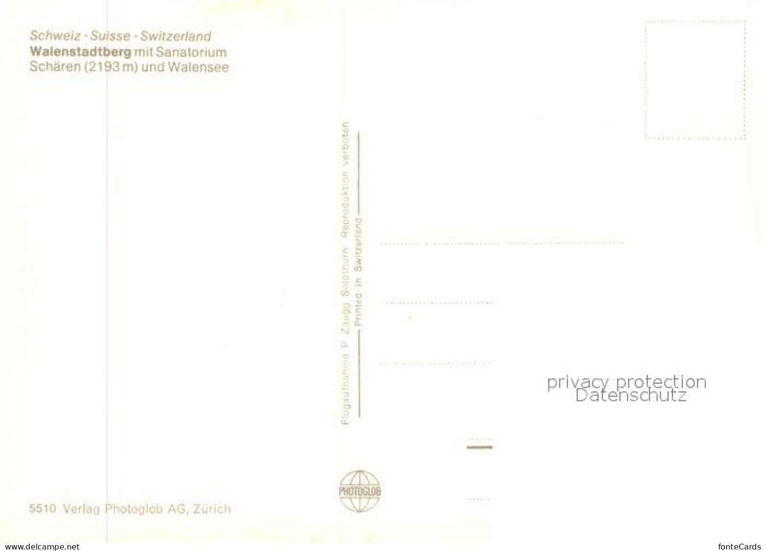 13732048 Walenstadtberg Mit Sanatorium Schaeren Und Walensee Walenstadtberg - Andere & Zonder Classificatie