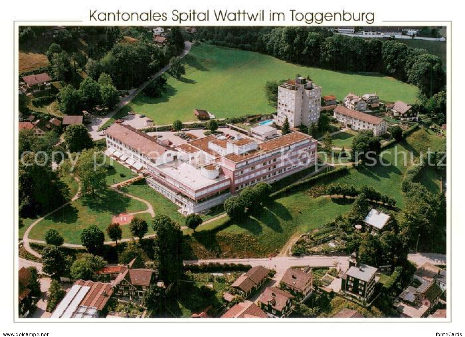 13732043 Wattwil Kantonales Spital Wattwil Fliegeraufnahme Wattwil - Andere & Zonder Classificatie