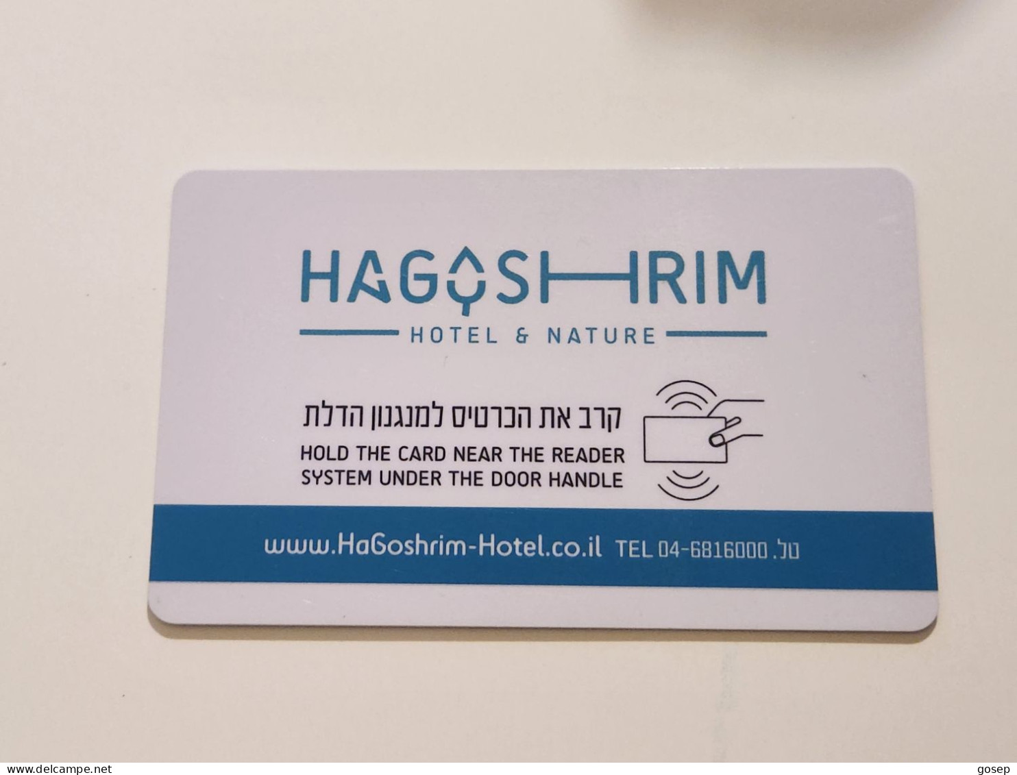 ISRAEL-HAGOSHRIM-A Hotel In Nature HOTAL-HOTAL-KEY CARD-(1073)(?)GOOD CARD - Chiavi Elettroniche Di Alberghi