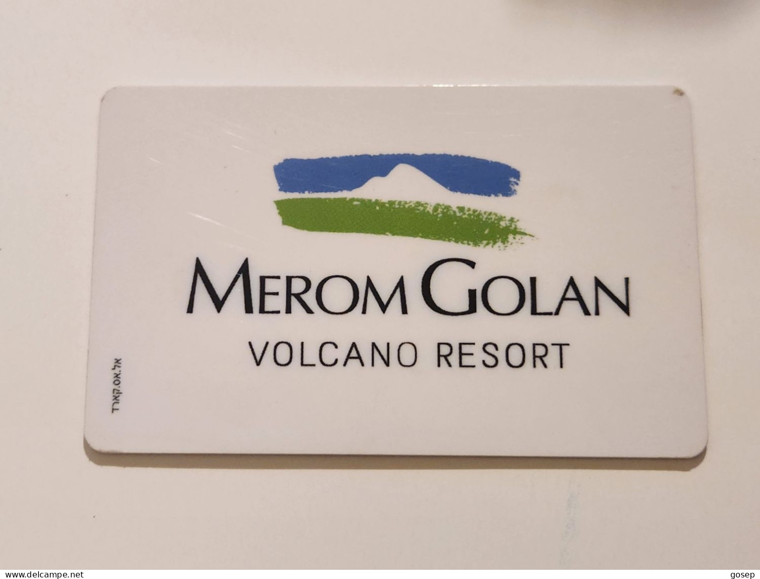 ISRAEL-MEROM GOLAN-The Hotel Is In The Crater Of The Volcano-HOTAL-KEY CARD-(1075)(?)GOOD CARD - Chiavi Elettroniche Di Alberghi