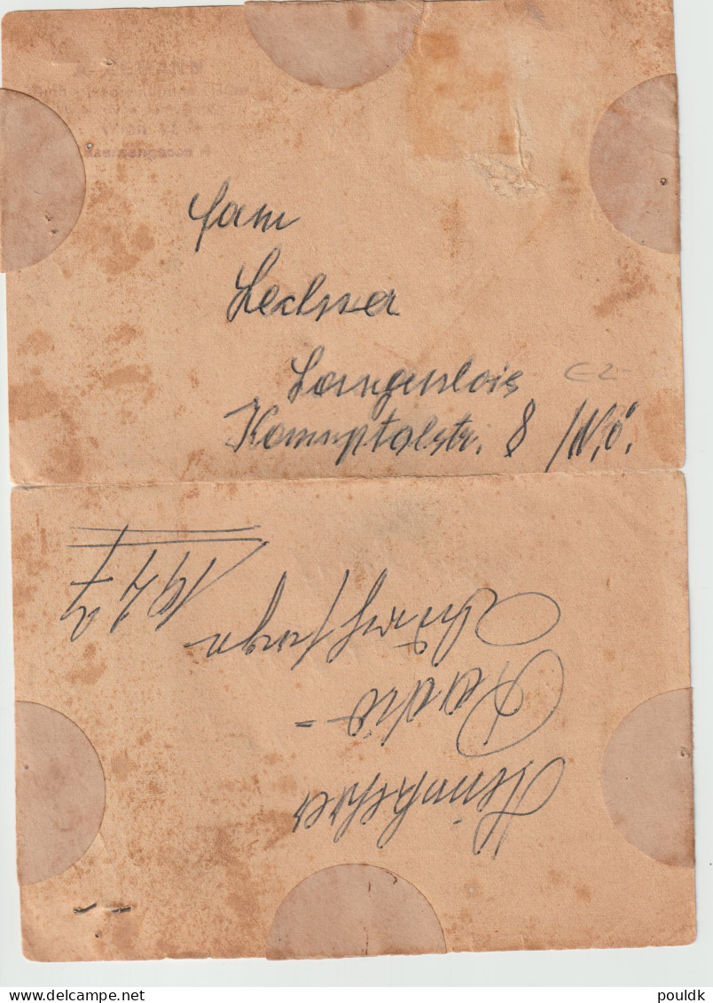 Radio Wien Greeting To Returning Prisoner Of War From 26.9.1947. Postal Weight Approx 90 Gramms. Please Read - Militaria