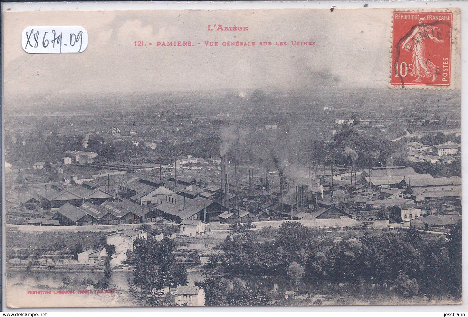 PAMIERS- VUE GENERALE DUR LES USINES - Pamiers