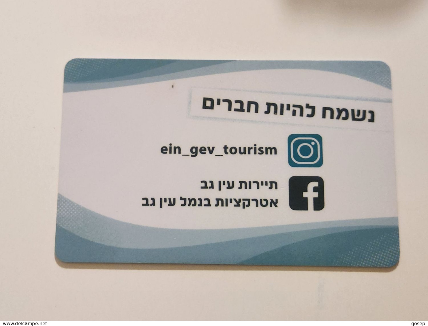 ISRAEL-EIN-GEV-Holiday-HOTAL-KEY-(1077)-good - Hotelsleutels (kaarten)