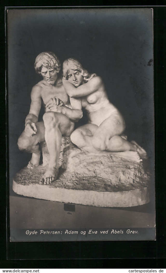 AK Plastik, Adam Og Eva Ved Abels Grav Von Gyde Petersen  - Sculptures