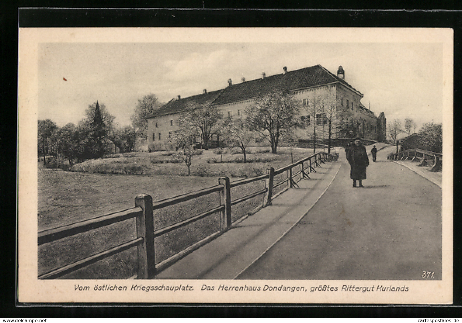 AK Dondangen /Kurland, Herrenhaus Dondangen  - Lettland