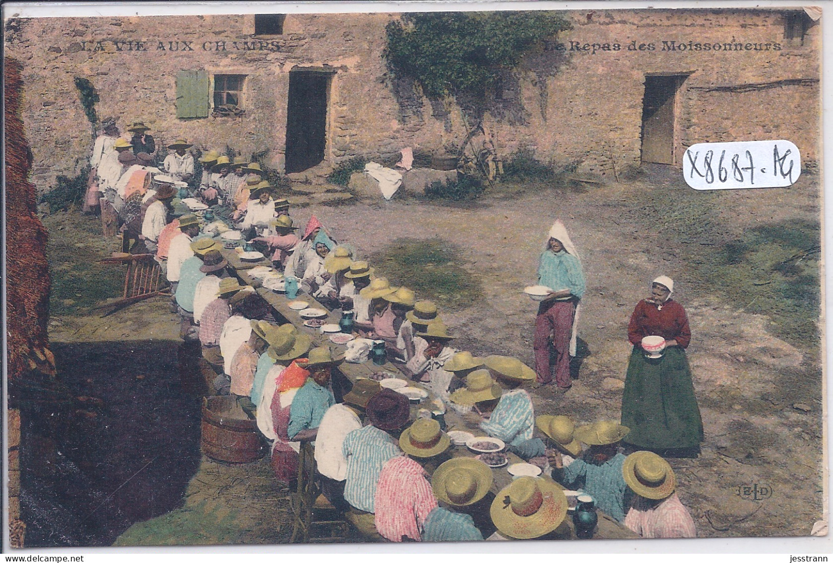 LA VIE AUX CHAMPS- LE REPAS DES MOISSONNEURS- ELD - Vignes