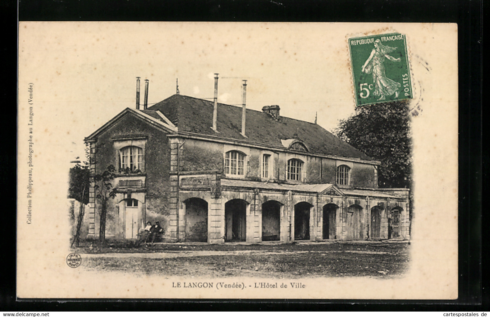 CPA Le Langon, L`Hôtel De Ville  - Otros & Sin Clasificación
