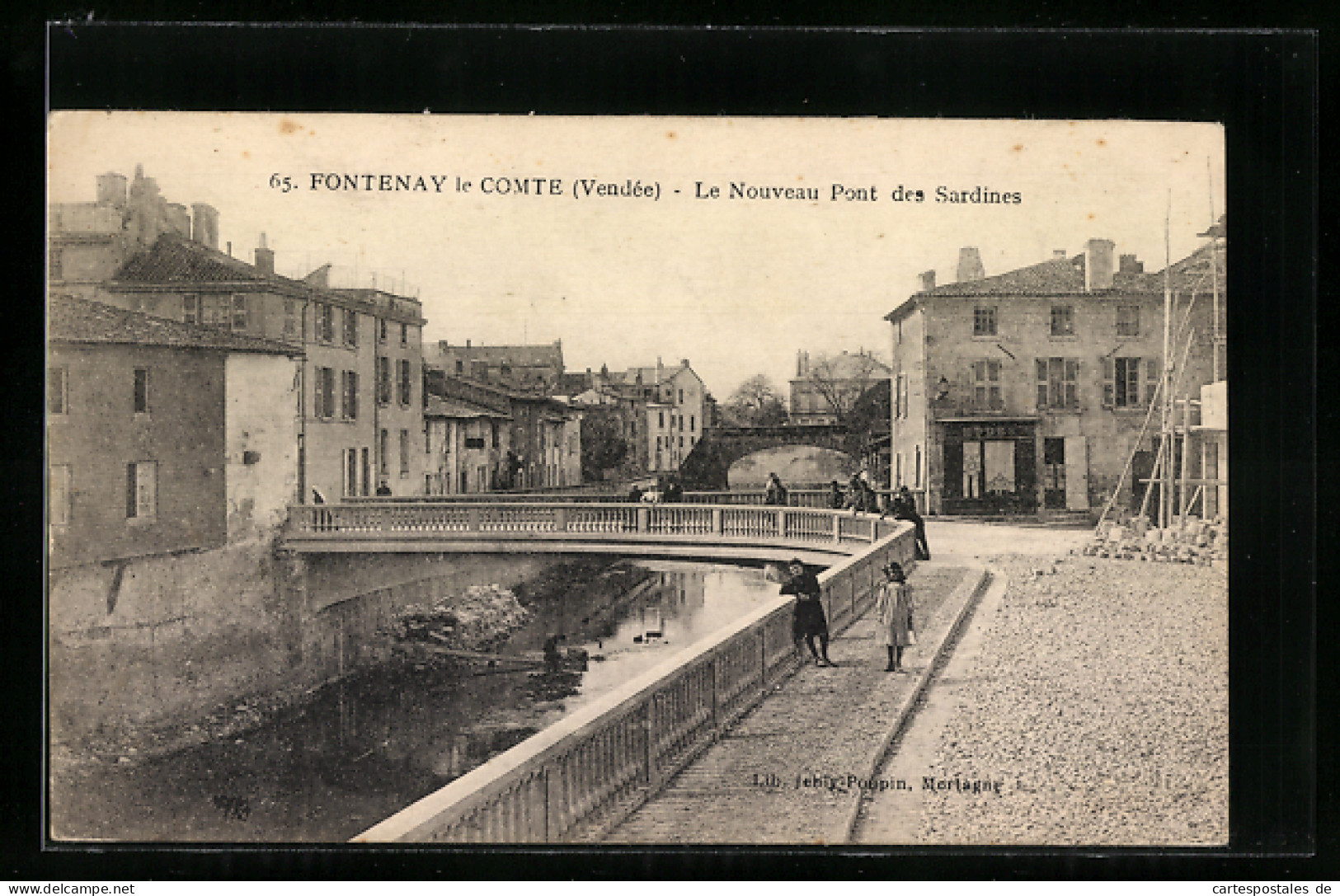 CPA Fontenay Le Comte, Le Nouveau Pont Des Sardines  - Fontenay Le Comte