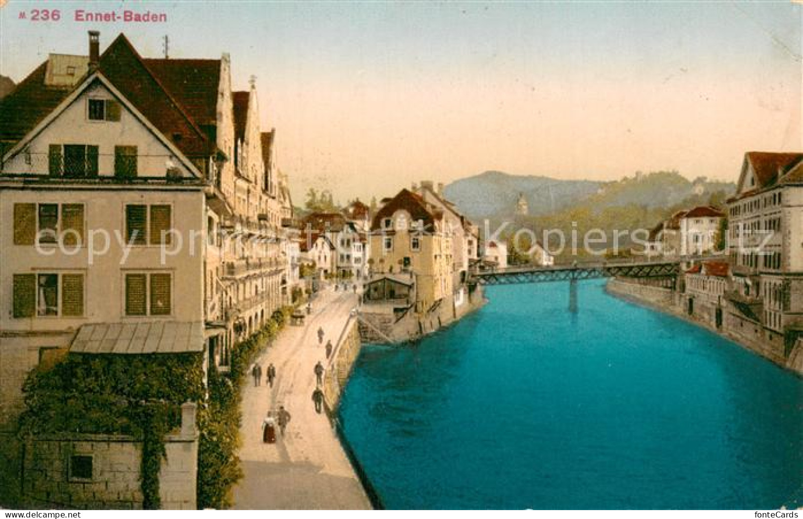 13729402 Ennet-Baden Ennetbaden AG Teilansicht  - Andere & Zonder Classificatie