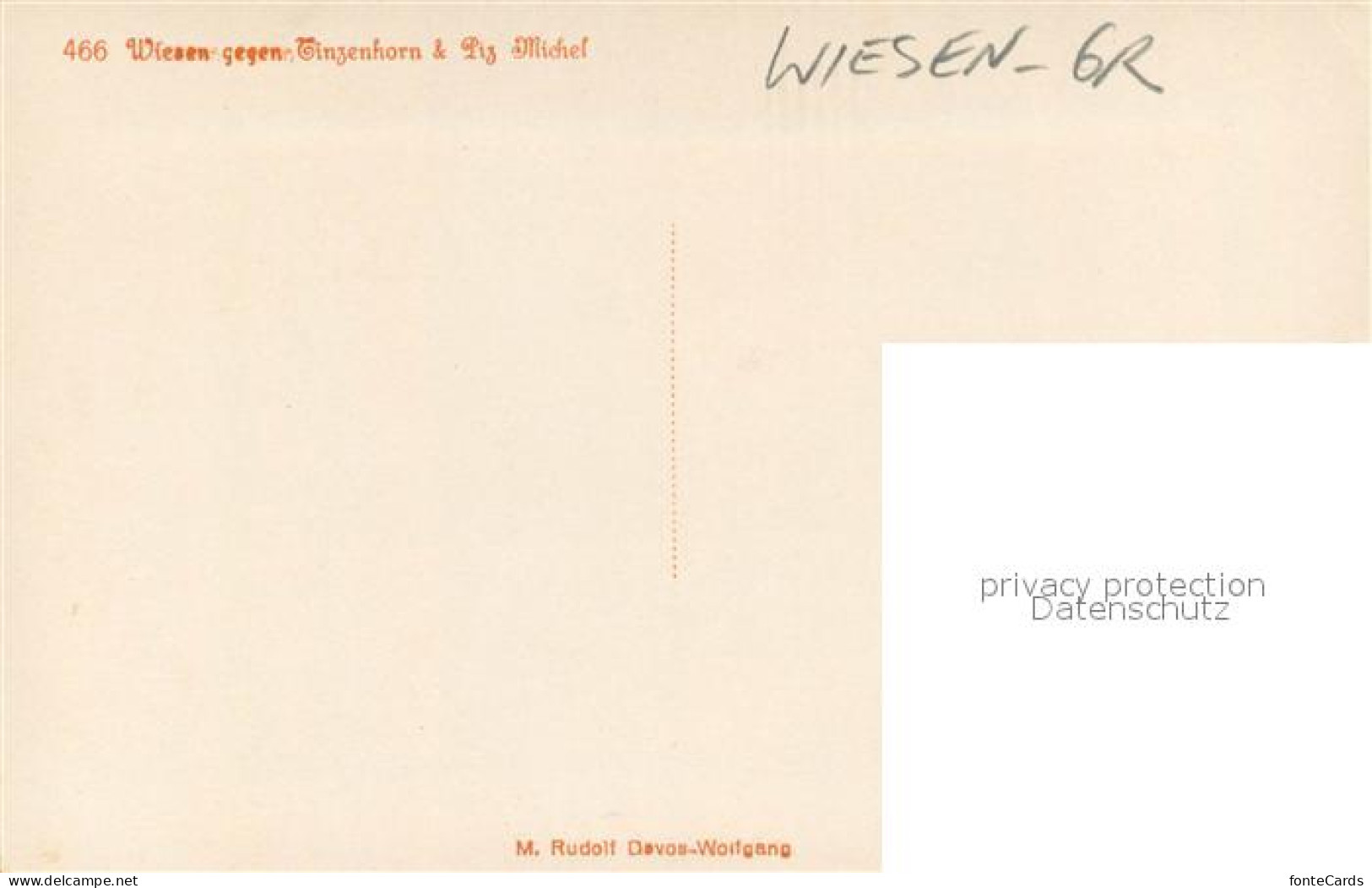 13729293 Wiesen Albula Mit Tinzenhorn Und Piz Michel  - Other & Unclassified