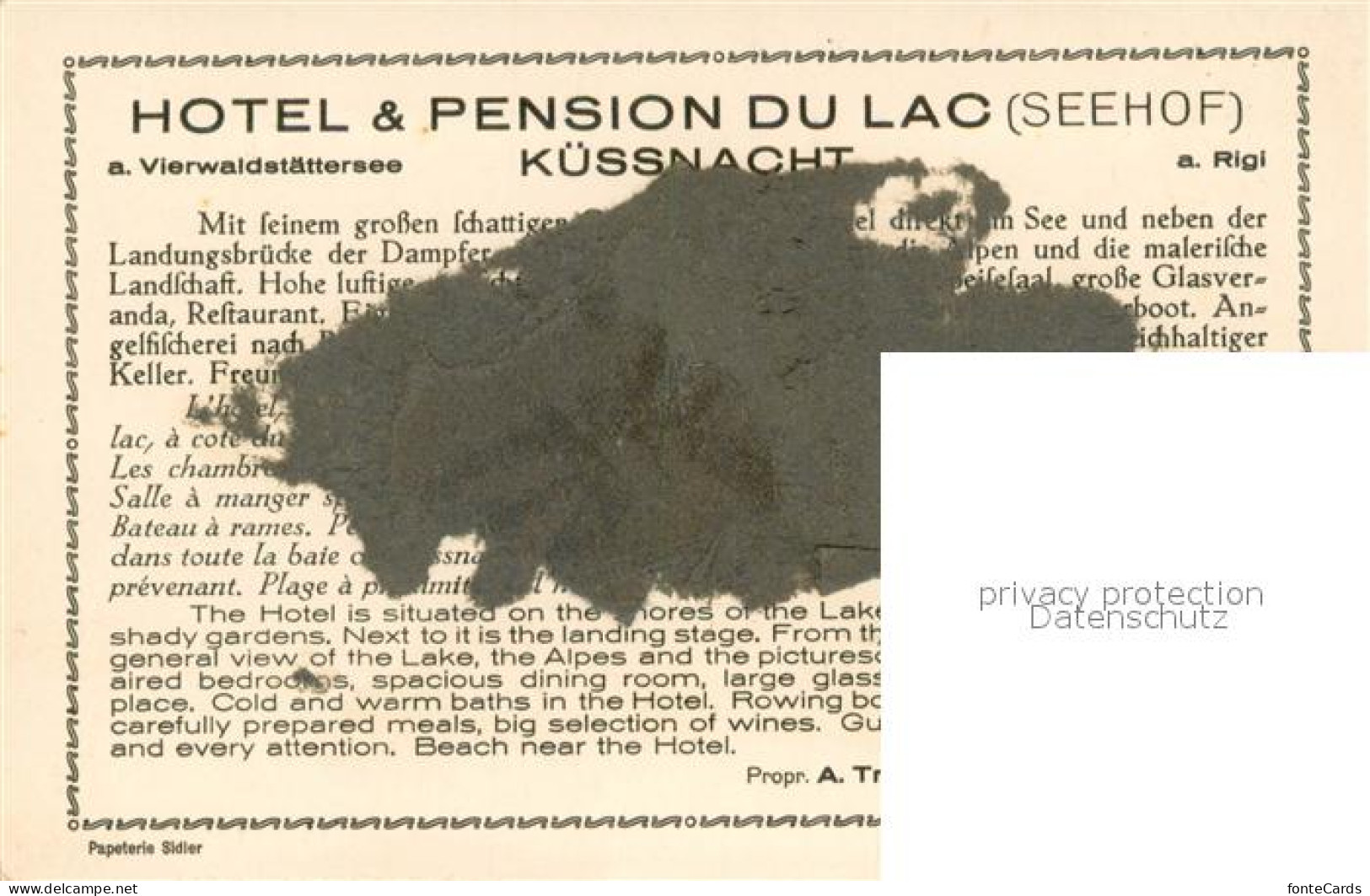 13729284 Kuessnacht Vierwaldstaettersee Panorama Hohle Gasse Tellskapelle Hotel  - Other & Unclassified
