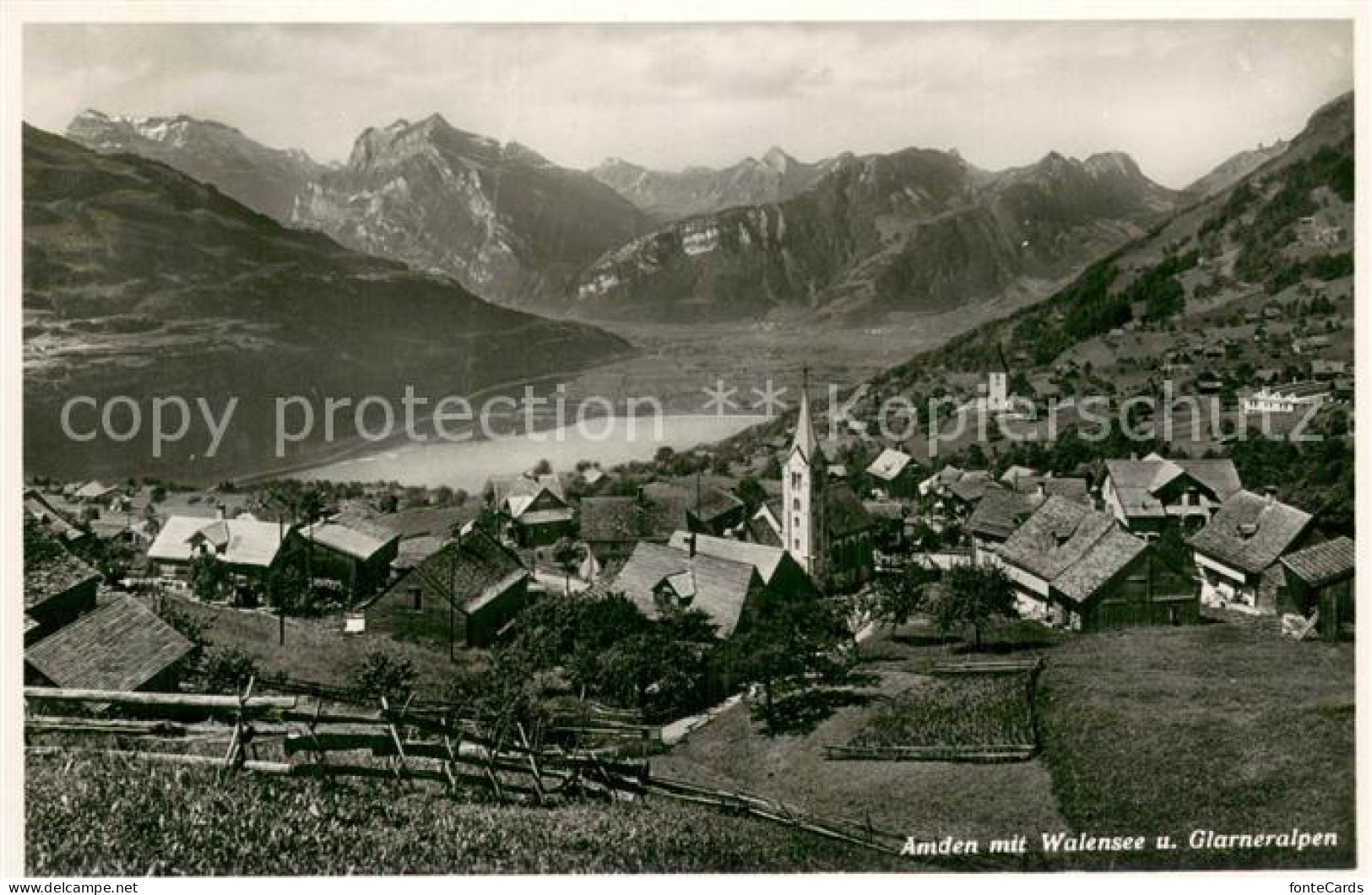 13729250 Amden SG Panorama Mit Walensee Und Glarneralpen Amden SG - Other & Unclassified