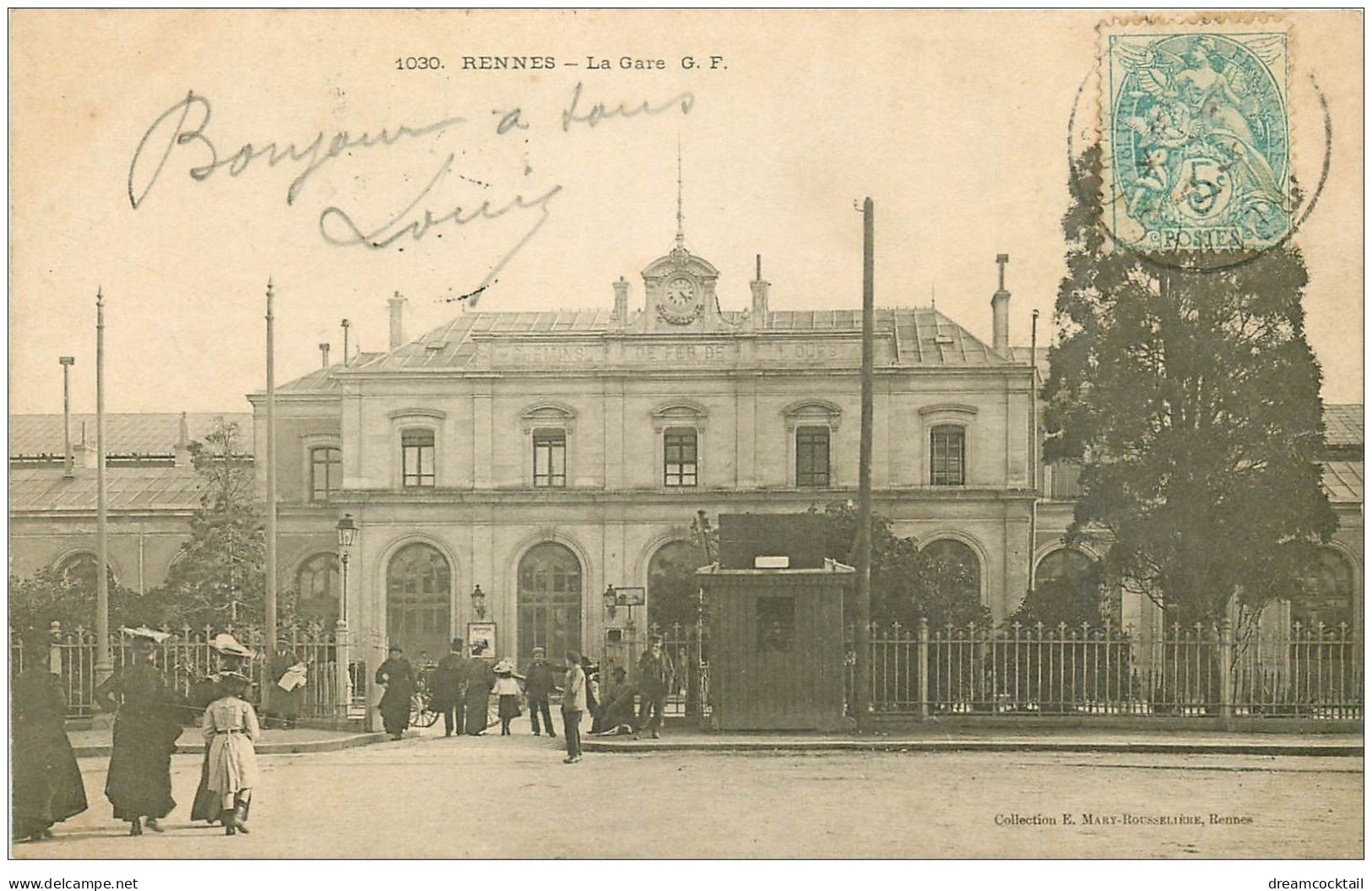 35 RENNES. La Gare 1905 - Rennes