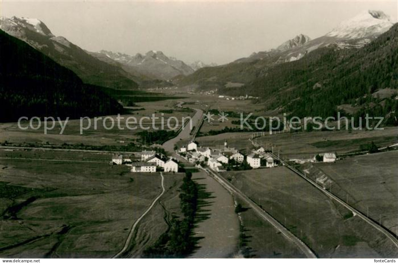 13728858 La Punt-Chamues-ch Panorama Mit Blick Nach St Moritz La Punt-Chamues-ch - Autres & Non Classés