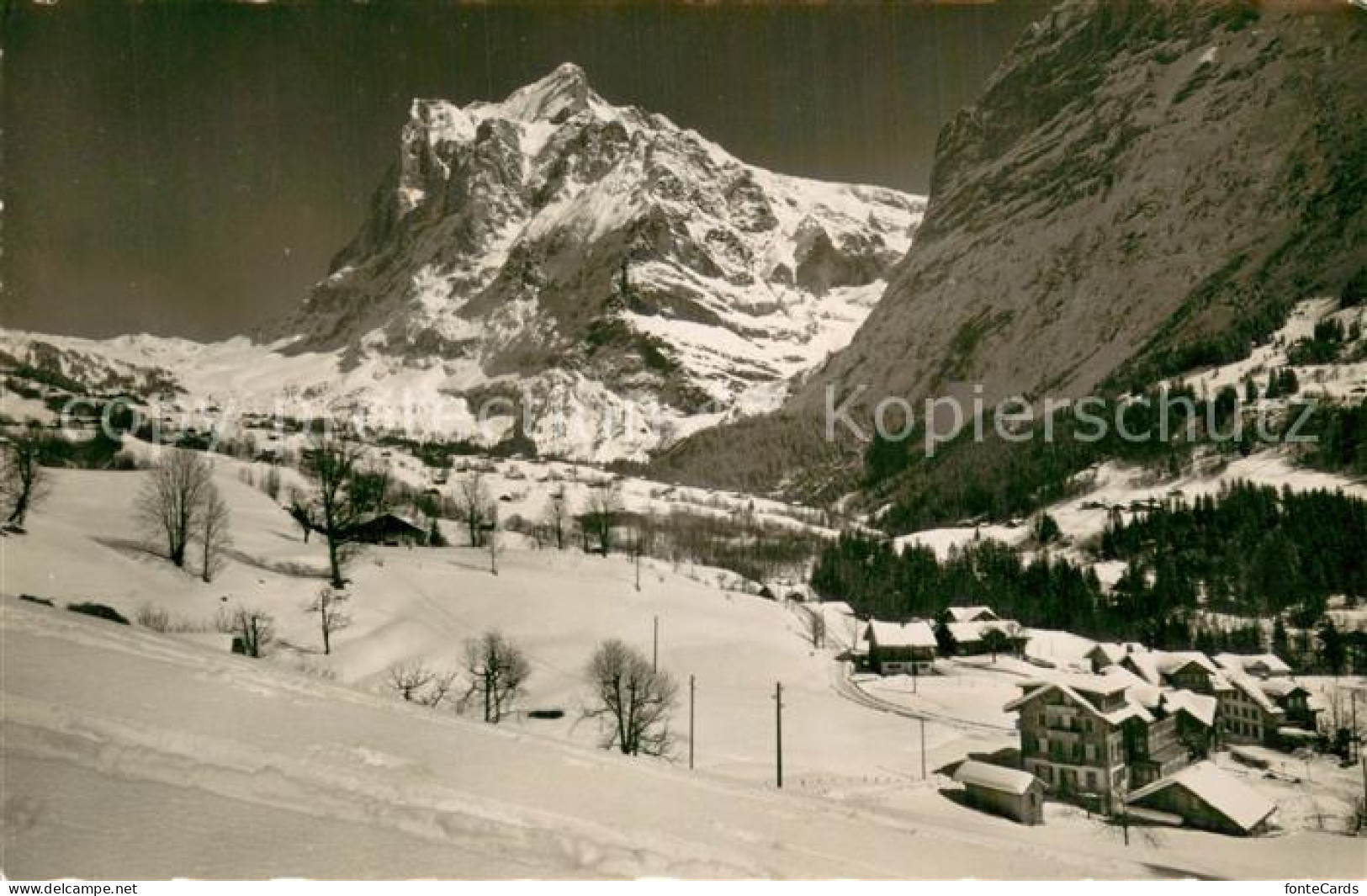 13728610 Grindelwald Mit Wetterhorn Und Hotel Gletschergarten Feldpost Grindelwa - Autres & Non Classés