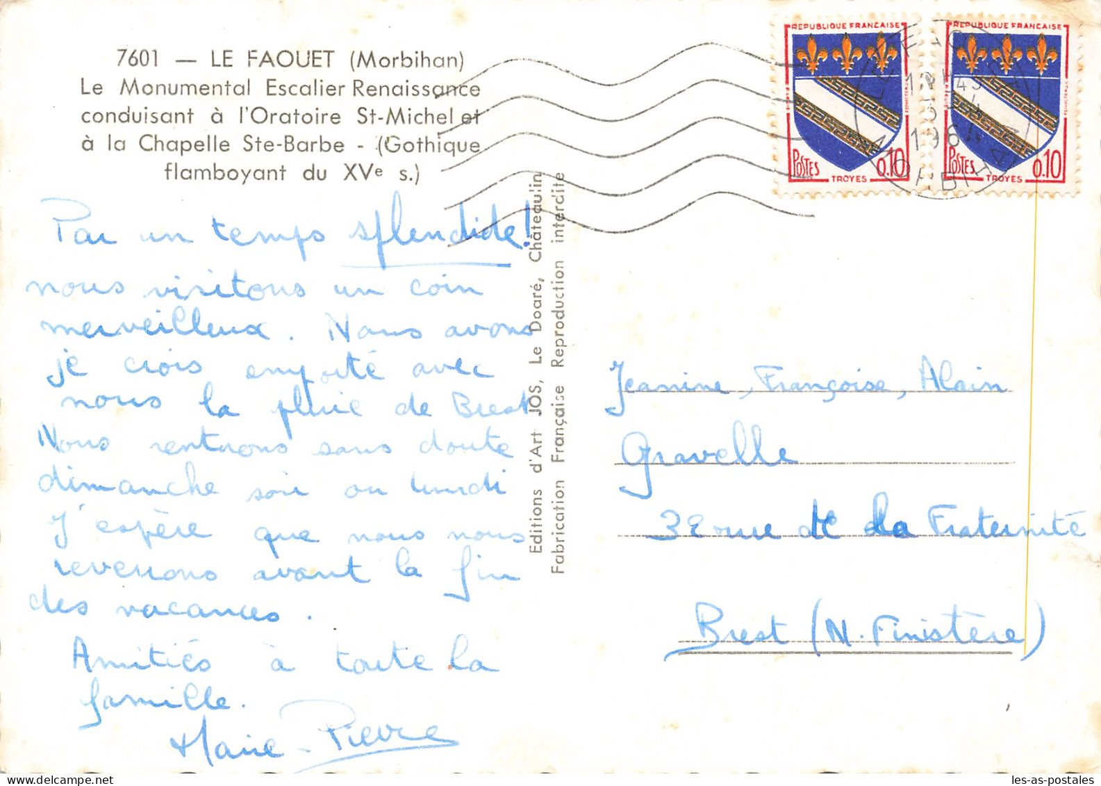 56 LE FAOUET LA CHAPELLE SAINTE BARBE - Le Faouet