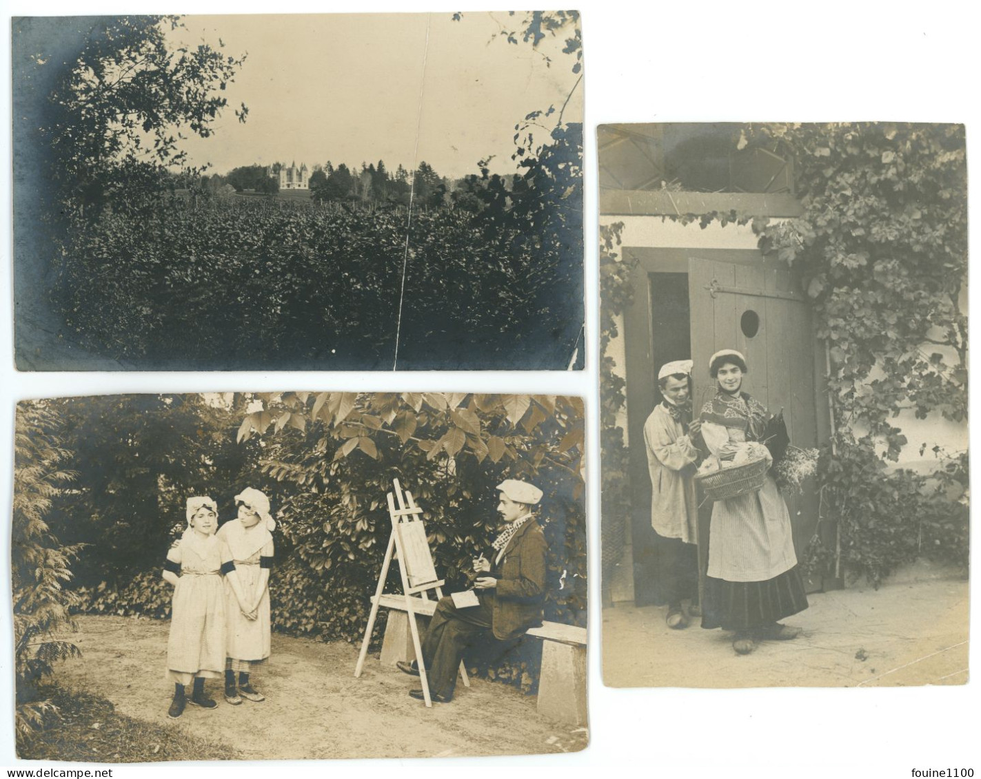 PHOTO De MONTREUR MONTREURS D' OURS Et SINGE Bohemiens Ou Gitans Région BAGE LE CHATEL 01 AIN LA BRESSE - Profesiones