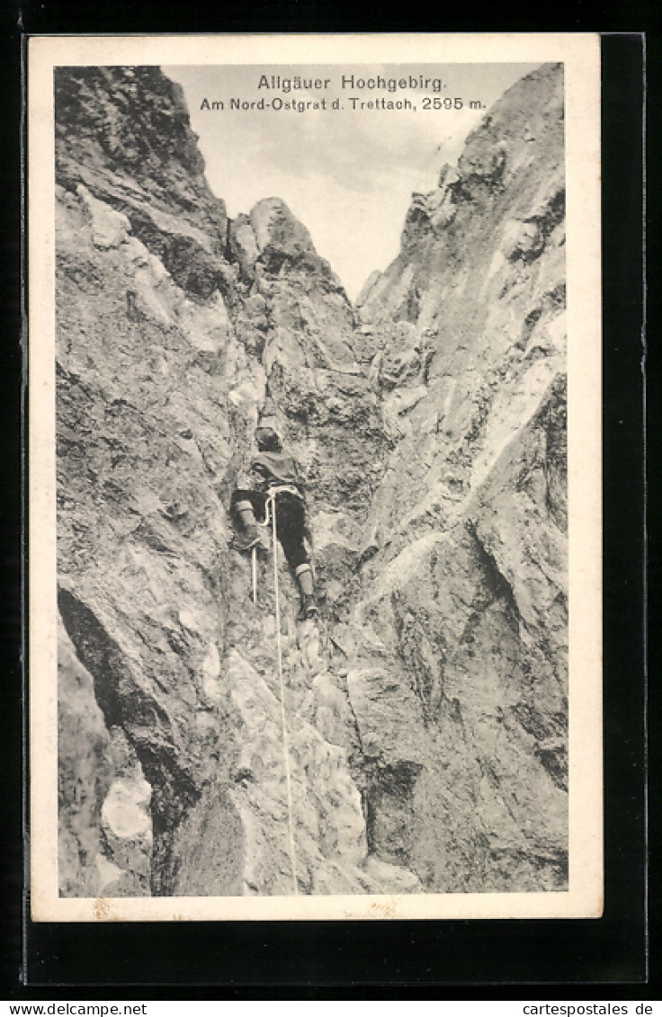 AK Allgäuer Hochgebirg, Am Nord-Ostgrat D. Trettach, Bergsteigen  - Alpinisme