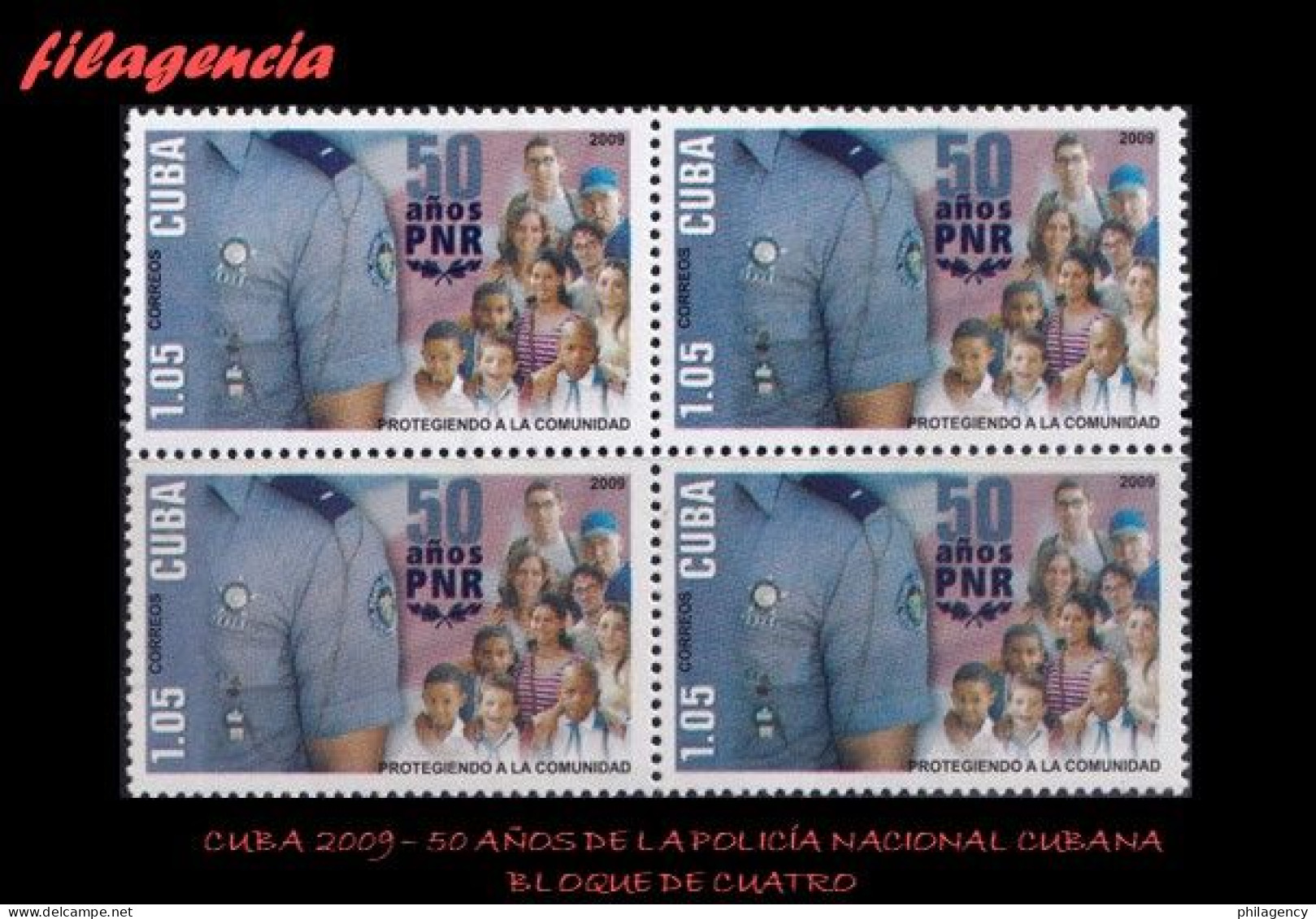 CUBA. BLOQUES DE CUATRO. 2009-20 50 ANIVERSARIO POLICÍA NACIONAL REVOLUCIONARIA - Unused Stamps