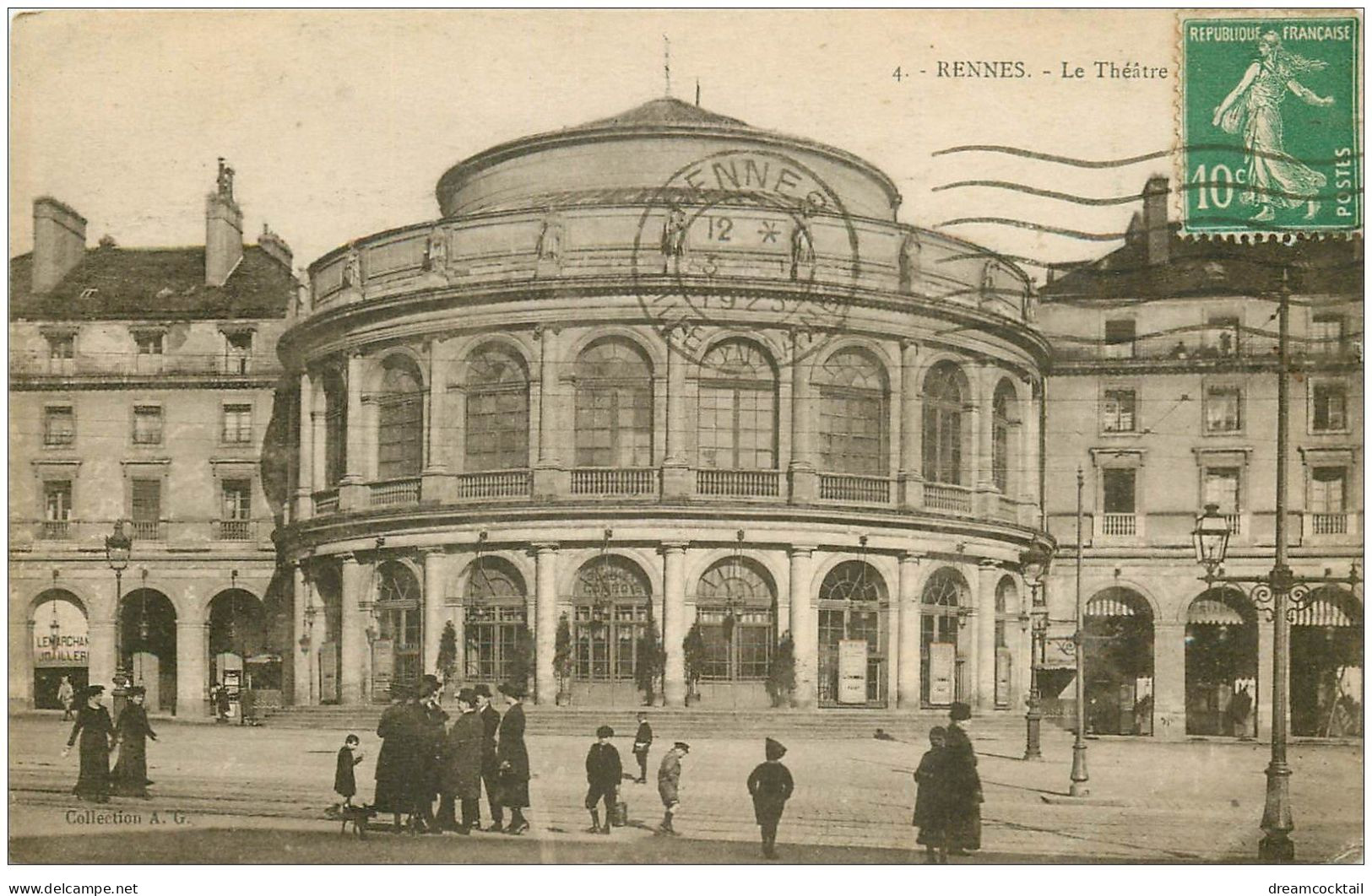 35 RENNES. Théâtre 1923 - Rennes