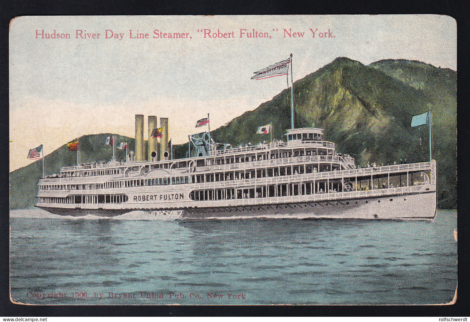 Hudson River Day Line Stamer "Robert Fultin" - Steamers