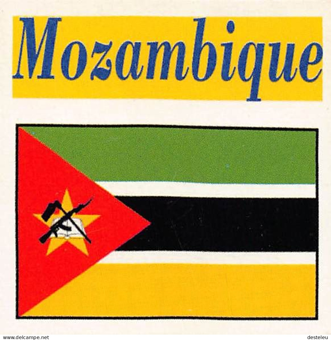 Flag Chromo - Mozambique.- 5 X 5 Cm - Altri & Non Classificati