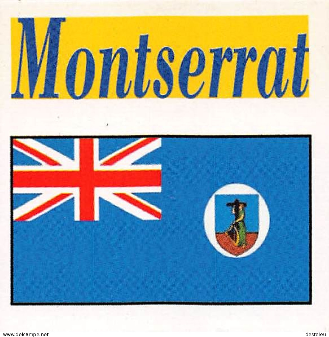 Flag Chromo - Montserrat.- 5 X 5 Cm - Altri & Non Classificati