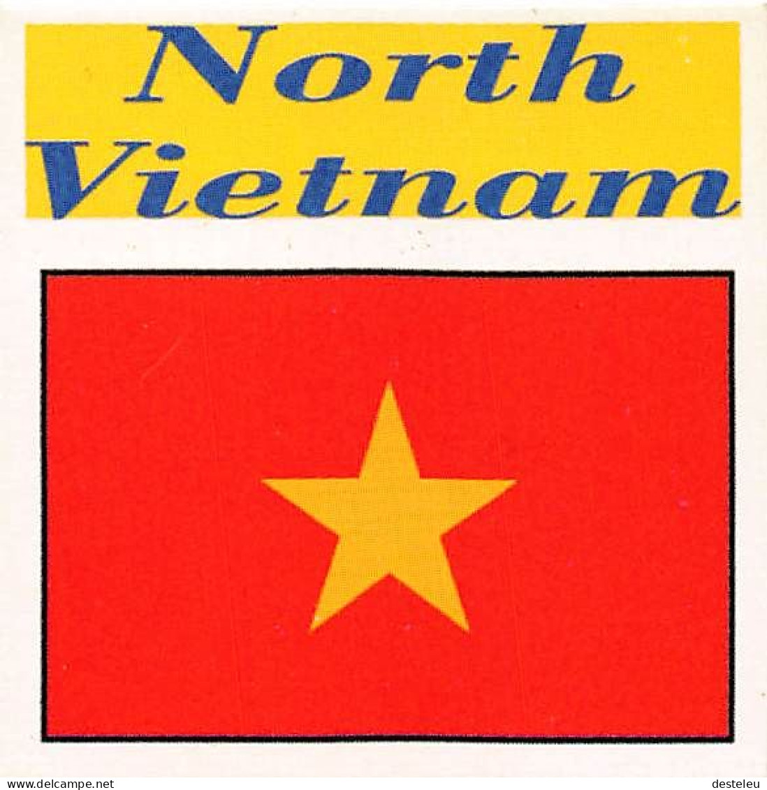 Flag Chromo - North Vietnam.- 5 X 5 Cm - Altri & Non Classificati