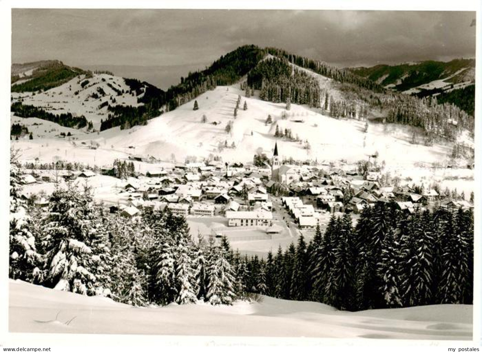 73857778 Oberstaufen Winterpanorama Oberstaufen - Oberstaufen