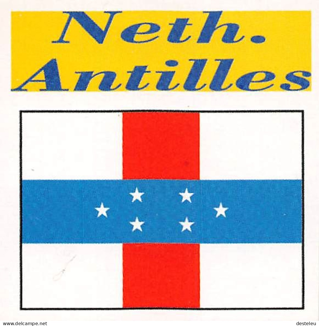 Flag Chromo - Netherlands Antilles- 5 X 5 Cm - Altri & Non Classificati