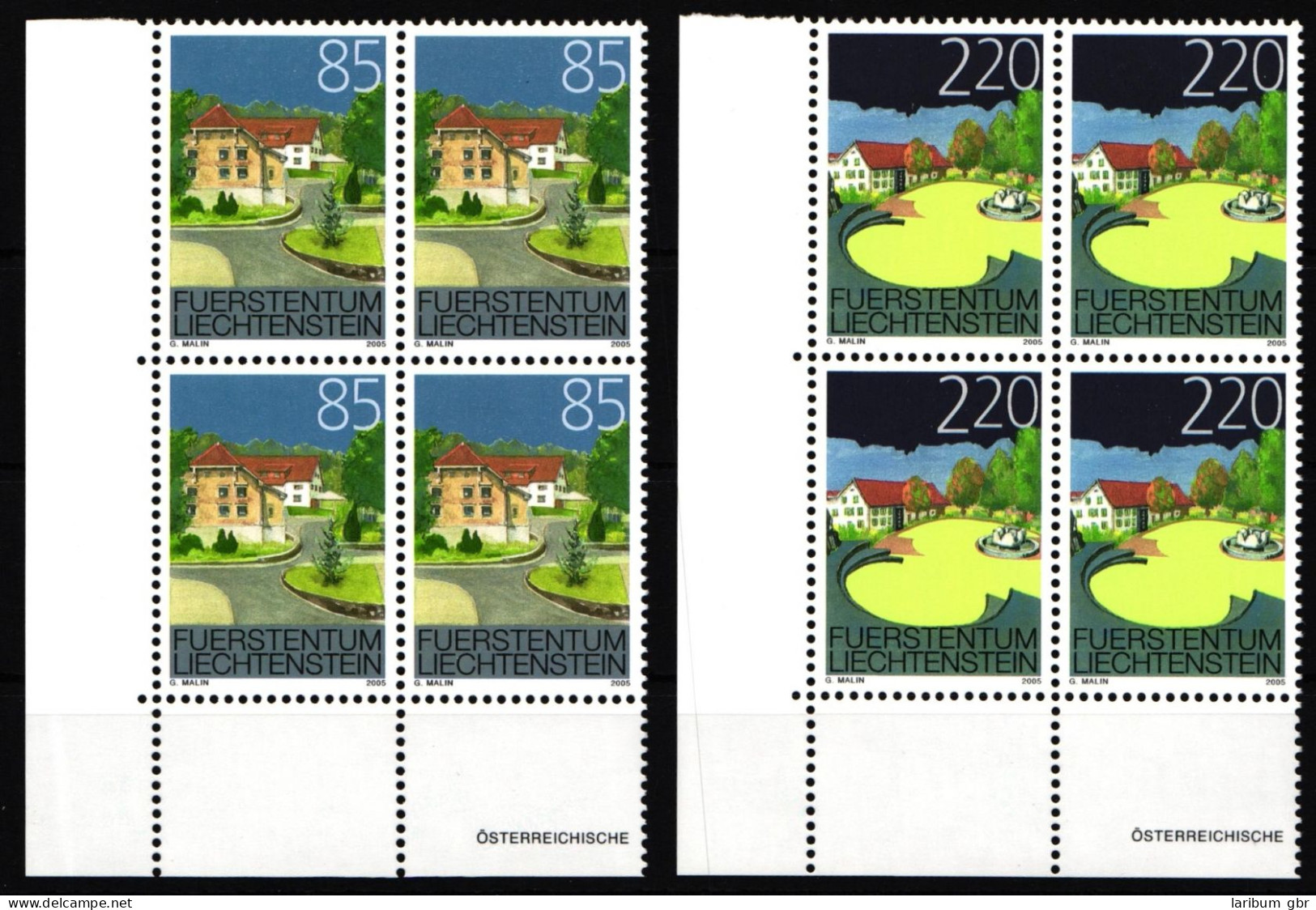Liechtenstein 1387-1388 Postfrisch Als 4er Blöcke #JI067 - Sonstige & Ohne Zuordnung
