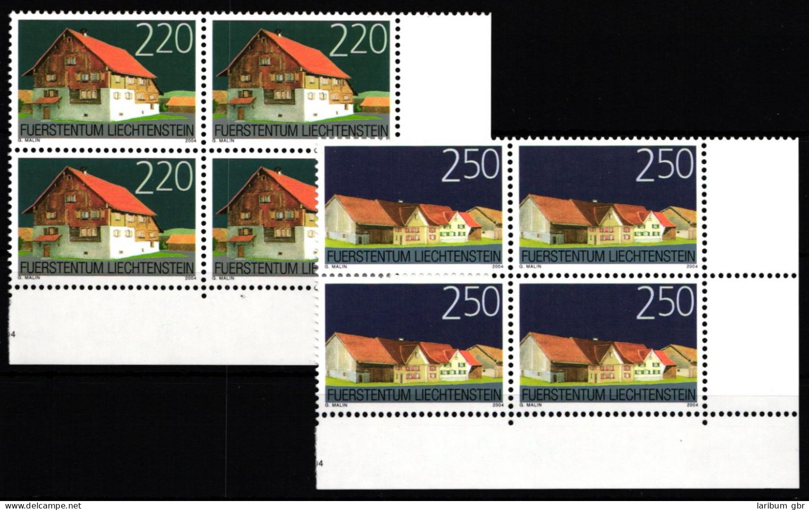 Liechtenstein 1355-1356 Postfrisch Als 4er Blöcke #JI090 - Sonstige & Ohne Zuordnung