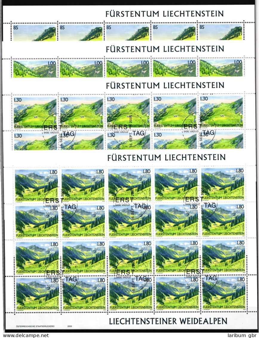 Liechtenstein 1383-1386 Gestempelt Als Kleinbögen, Ersttagssonderstempel #JI078 - Sonstige & Ohne Zuordnung