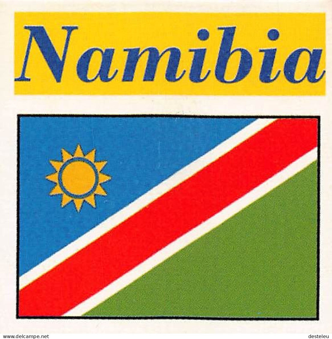 Flag Chromo - Namibia - 5 X 5 Cm - Other & Unclassified