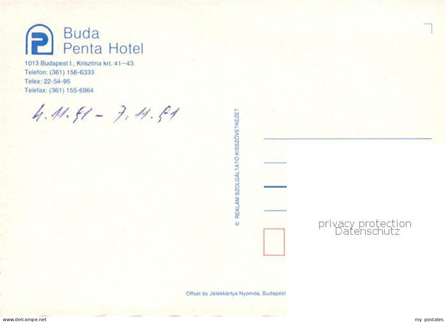 73857626 Budapest HU Buda Penta Hotel Gastraum Rezeption Foyer Speiseraum  - Hongarije