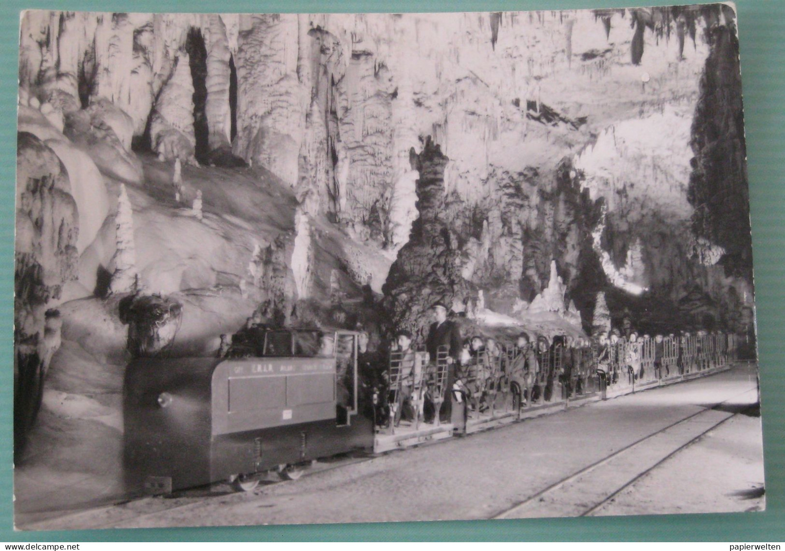 Postojna / Postumia / Adelsberg - Postojnska Jama: Höhleneisenbahn 1963 - Slowenien
