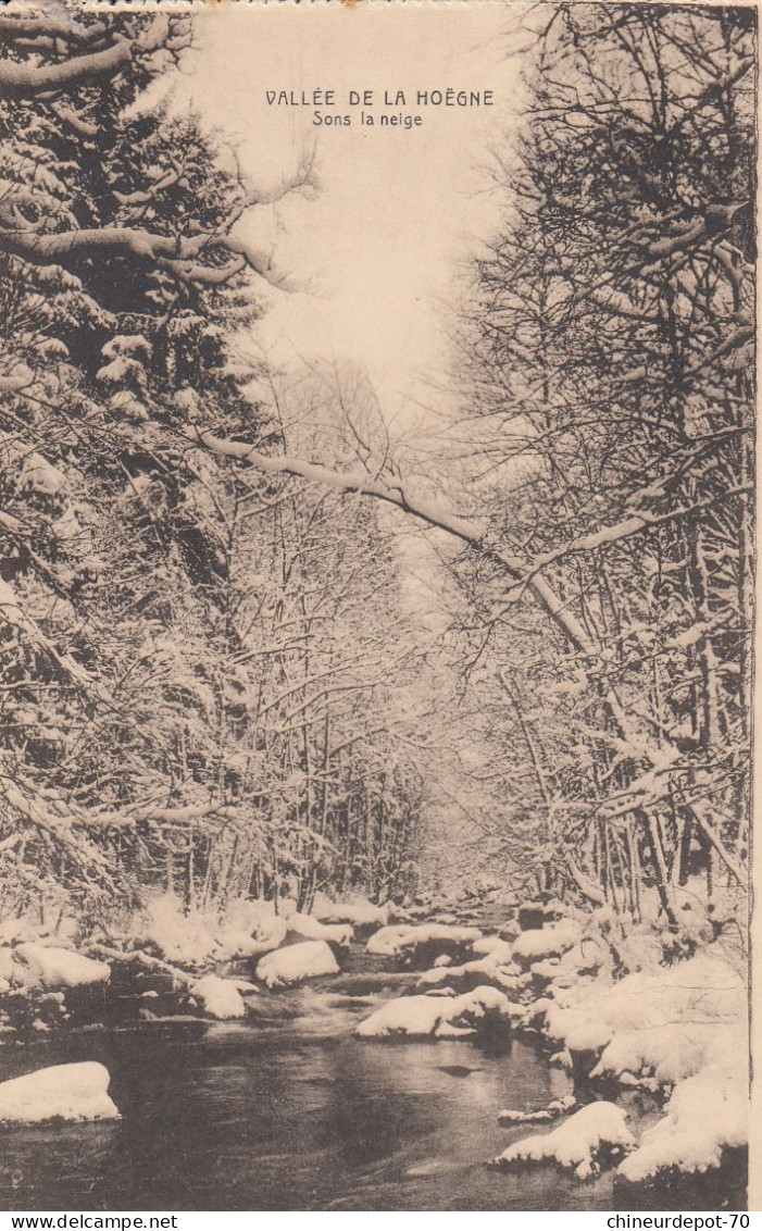 ENVIRONS DE SPA  VALLEE DE LA HOEGNE EN HIVER SOUS LA NEIGE - Spa