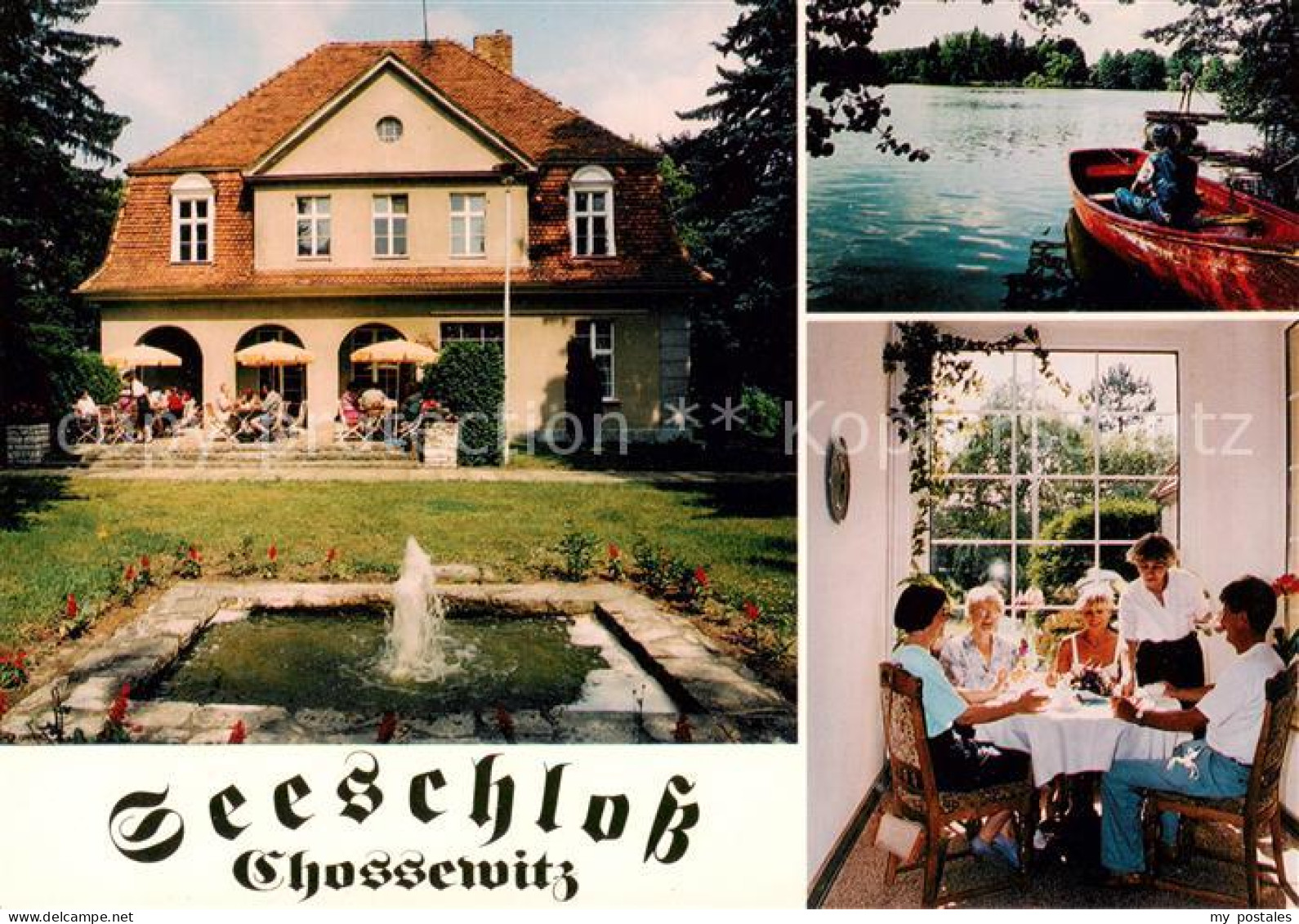 73857475 Chossewitz Seeschloss Chossewitz Hotel Gaststaette Gaststube Bootsparti - Autres & Non Classés