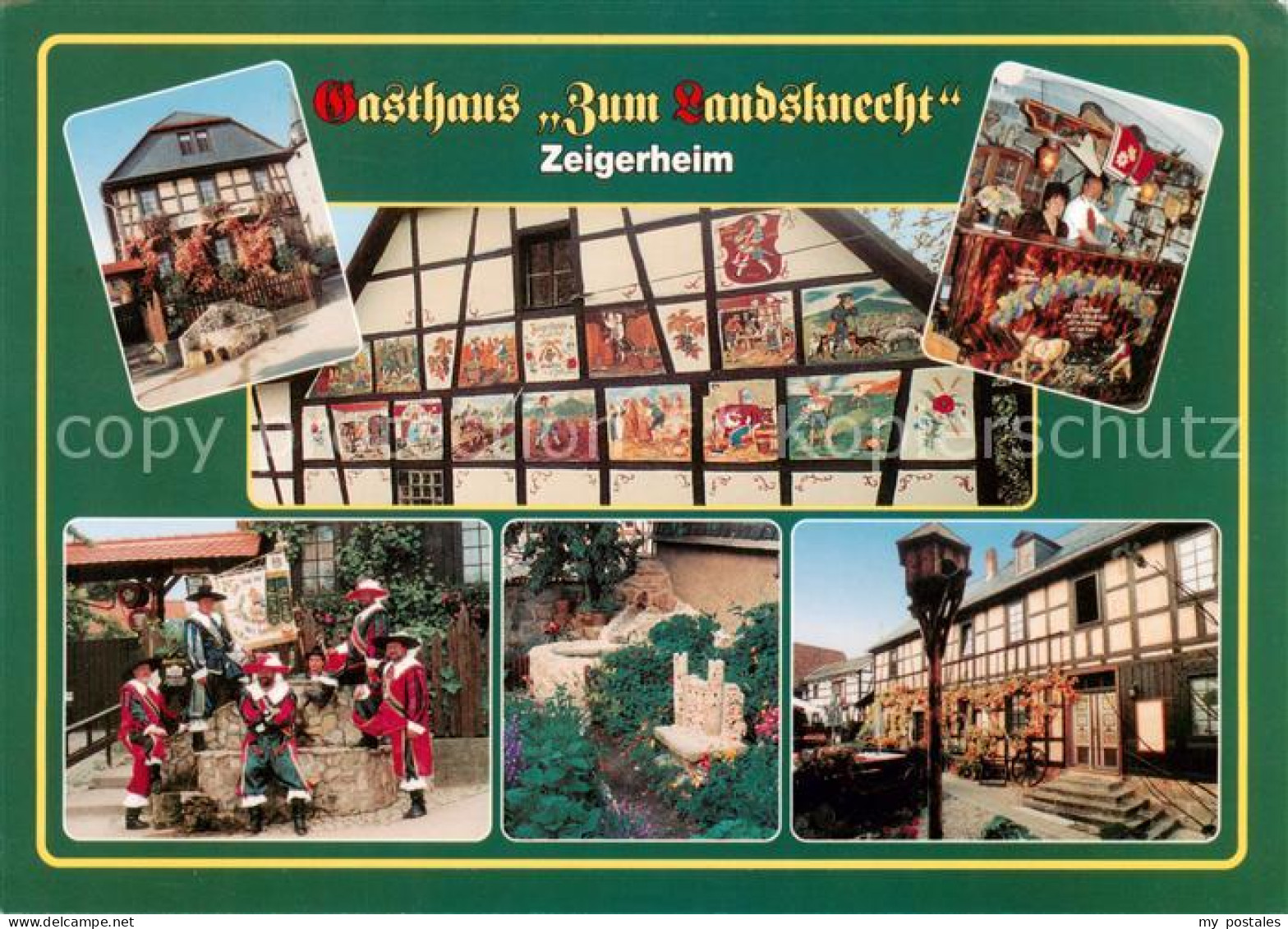 73857449 Zeigerheim Bad Blankenburg Thueringen Landsknecht Wandmalerei Landsknec - Bad Blankenburg