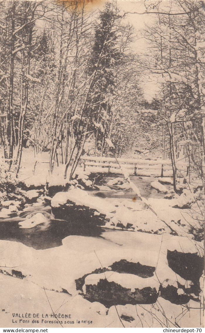 ENVIRONS DE SPA  VALLEE DE LA HOEGNE EN HIVER SOUS LA NEIGE - Spa