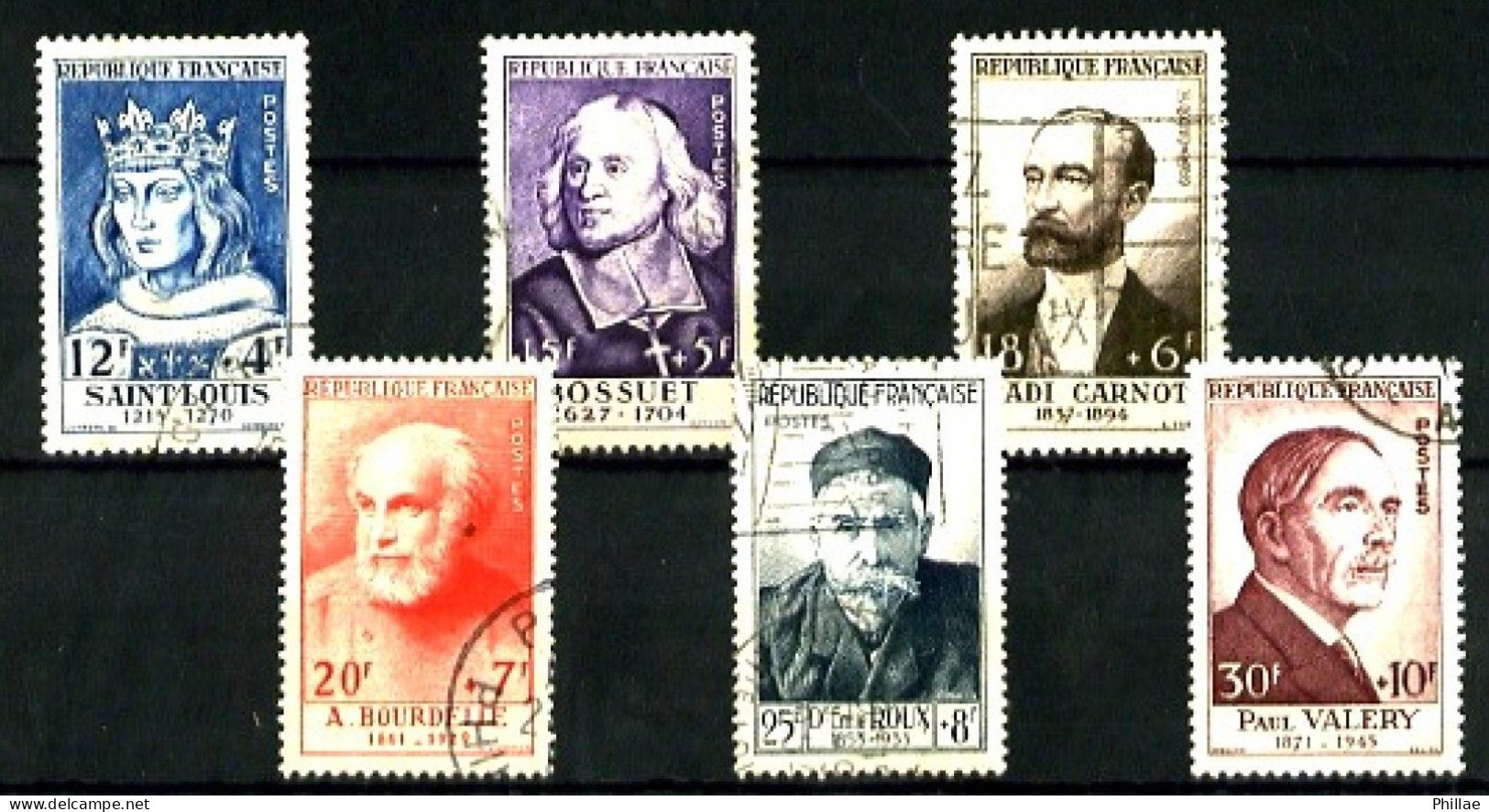 989/994 - Série Paul Valéry - Complet 6 Valeurs - Oblitérés - TB - Used Stamps