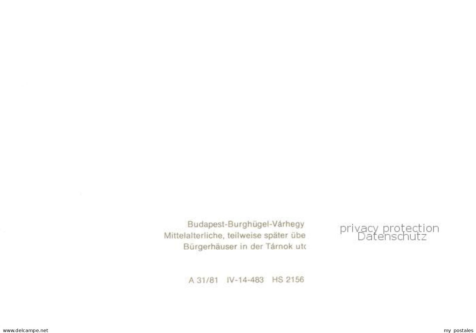 73857406 Budapest HU Burghuegel Buergerhaeuser  - Hungría