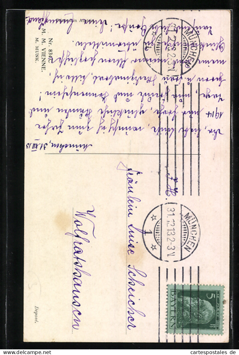 Künstler-AK Clarence F.Underwood: Liebespaar Auf Der Pferdekoppel, Pferd  - Underwood, Clarence F.